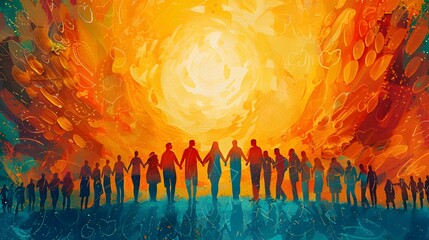 Showcase Youths Day with a vibrant and striking digital illustration design.