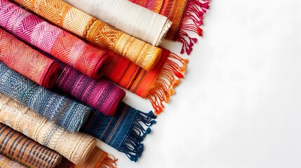 Celebrate National Handloom Day with a poster featuring ample copy space.