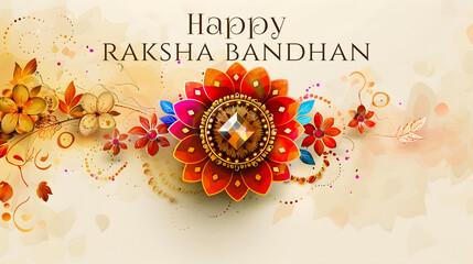 Celebrate Raksha Bandhan with a beautifully designed festive poster