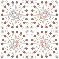 Seamless pattern geometric  brown color 