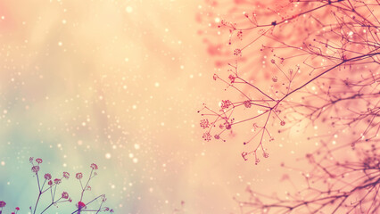 Fototapeta premium Pastel Stationery with Vintage Neural Network