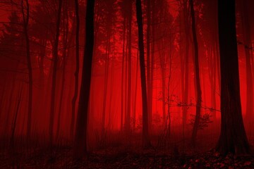 Red Forest at Dusk