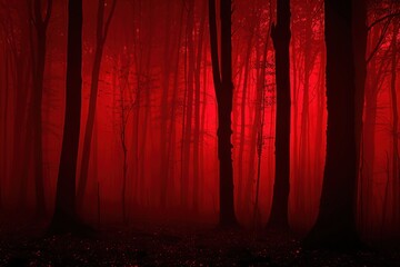 Red Forest Twilight