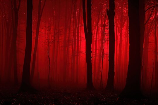 Red Forest Twilight