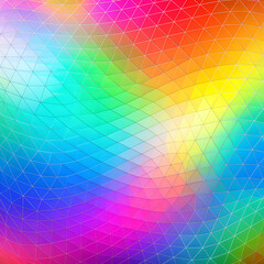 Vibrant Gradient Grid in Rainbow Colors

