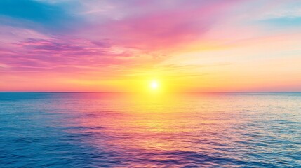 Fototapeta premium Abstract sky with ocean waves. Oil painting style.