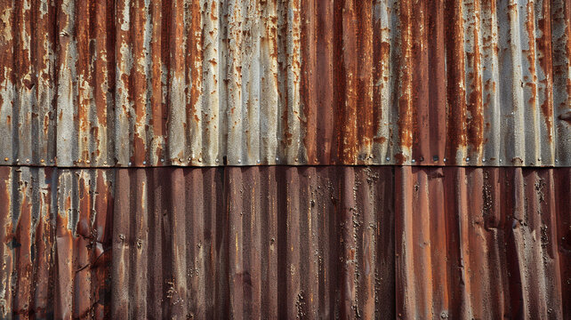 dirty rusty corrugated metal texture