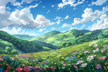 Peaceful Meadow Landscape