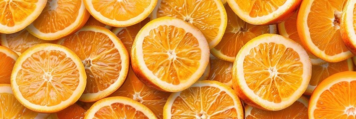 Seamless repetitive background pattern of orange fruit slice