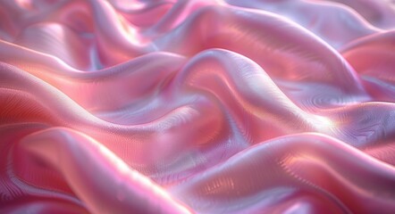 Obraz premium Vibrant Pink Fluid Wave