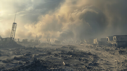 Dusty and Desolate Dystopian Environment