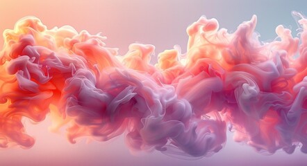 Pink Cloudscape, Inspirational Background