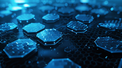Blue Technology Abstract Illustration