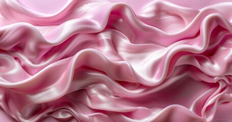 Fototapeta premium Soft Pink Waves Abstract