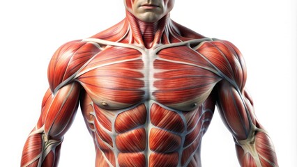4K Human Chest Muscle Anatomy