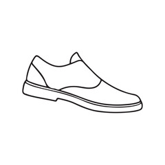 Men shoe icon, silhouette, logo, vector art design.