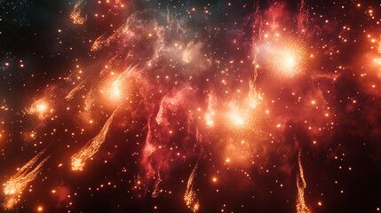 Fototapeta premium 空の火花