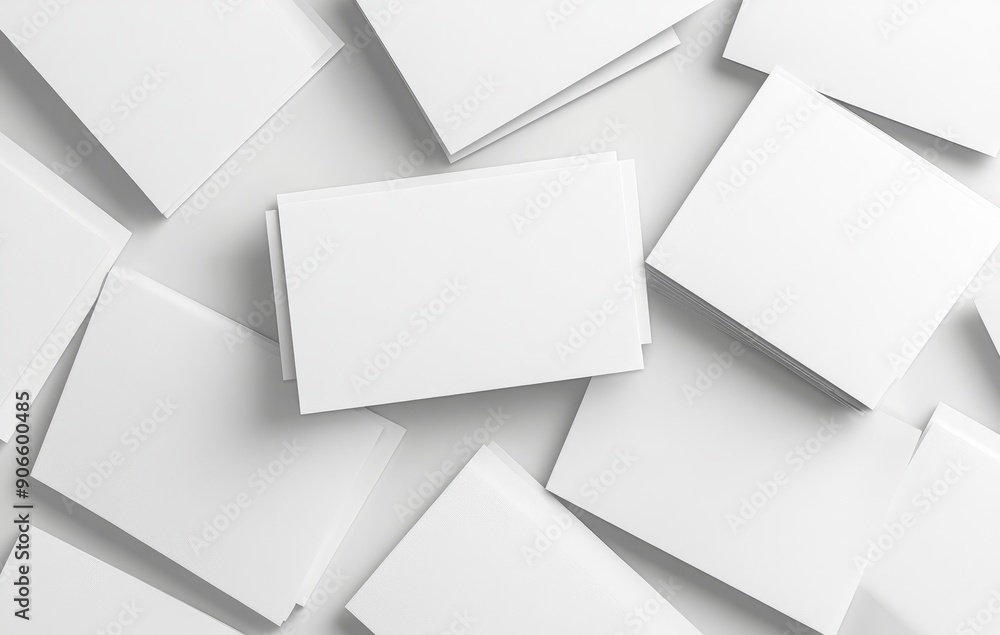 Poster a 3d illustration concept of a white empty leaflet template on a multi-vertical background for prese
