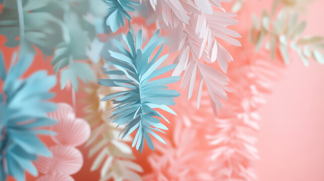 Bright and Colorful Decorative Paper Garlands Perfectly Designed for Festive Events and Celebrations