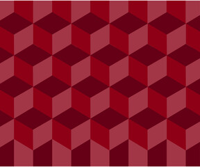 Seamless 3D cubic pattern. Abstract geometric low poly background. Stylish fractal texture.