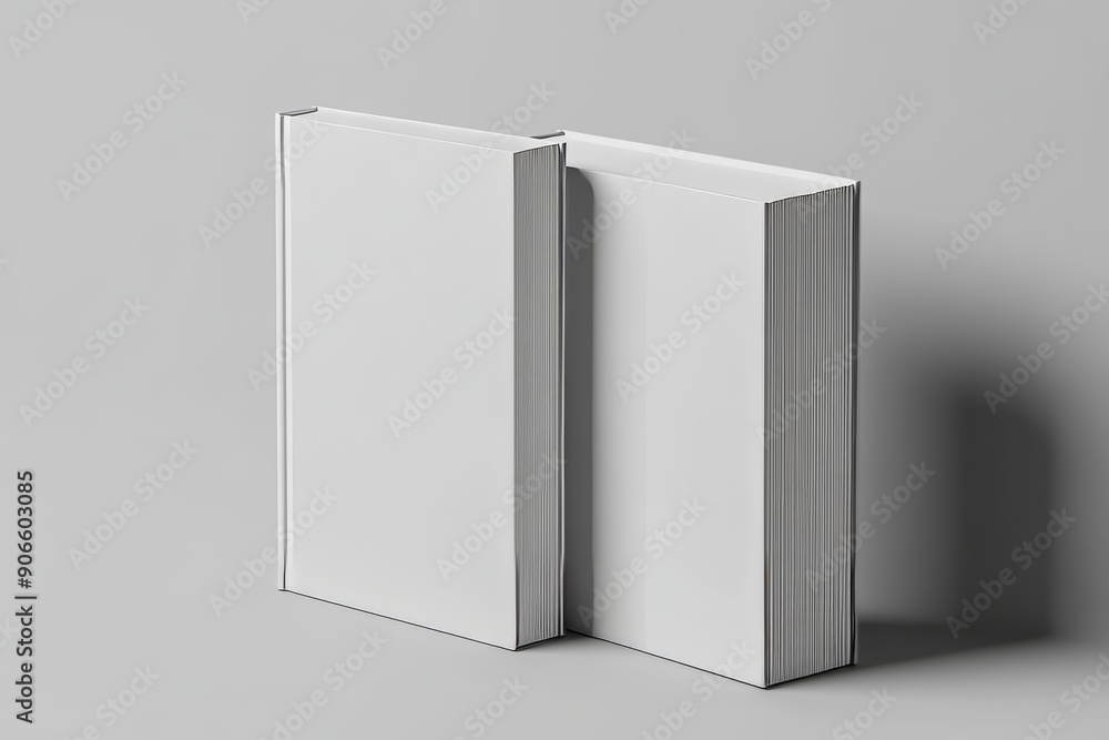 Poster blank vertical a5 book mockup template with realistic rendering in 3d