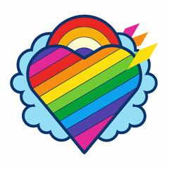 coming out day  Silhouette Vector Illustration
