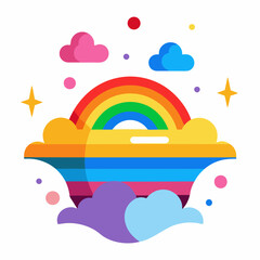 coming out day  Silhouette Vector Illustration
