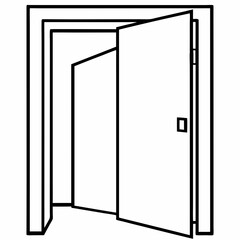 Door   Silhouette Vector Illustration
