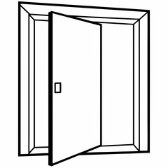 Door   Silhouette Vector Illustration
