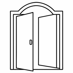 Door   Silhouette Vector Illustration
