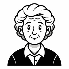 Obraz premium grand parents Silhouette Vector Illustration
