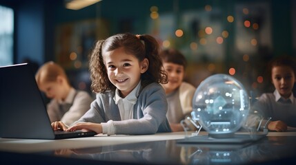 Young learners experiment with coding robots,