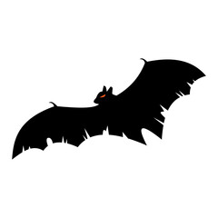 Obraz premium Halloween Bat Silhouette