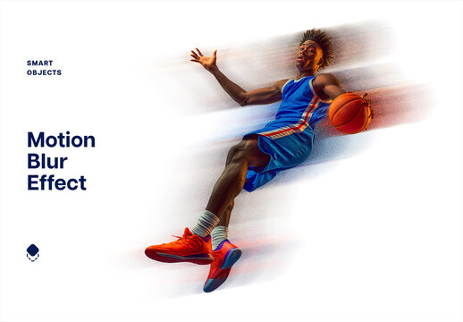 Motion Blur Photo Effect Mockup