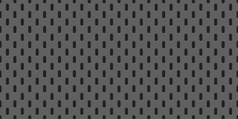 Peg board perforated texture background material with oval holes seamless pattern board vector illustration. Wall structure for working bench tools.