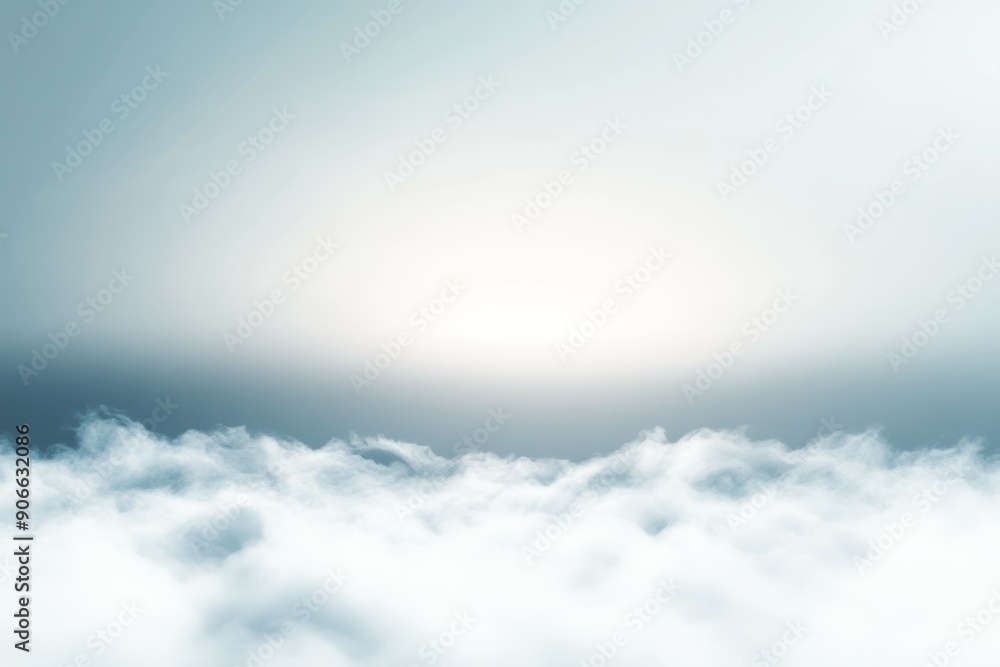 Poster an abstract misty cloud on a transparent background. smoke on an isolated white background with copy