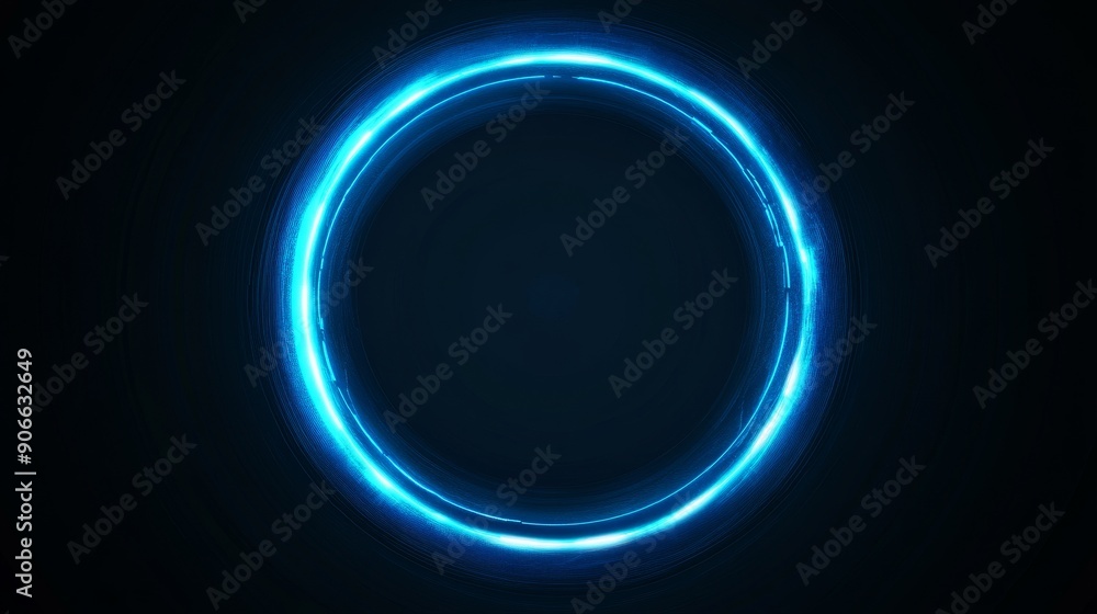 Leinwandbilder hologram frames with beams and vortices for nightclub parties with a neon halo effect light. a speed