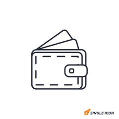 Wallet icon vector illustration. Wallet symbol isolated on white background
