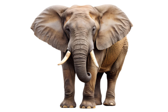 Elephant isolated on transparent background 