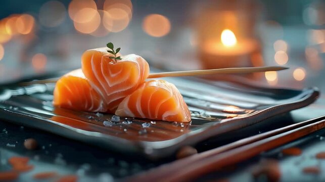 Sushi roll for Japanese maki lovers or fine dining enthusiasts.