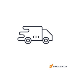 Free Shipping icon vector illustration. Free Shipping symbol isolated on white background