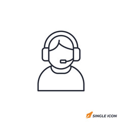 Customer Service icon vector illustration. Customer Service symbol isolated on white background