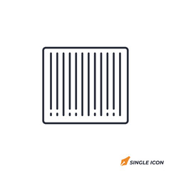 Barcode icon vector illustration. Barcode symbol isolated on white background