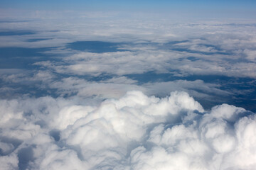 Sky with cumulus clouds