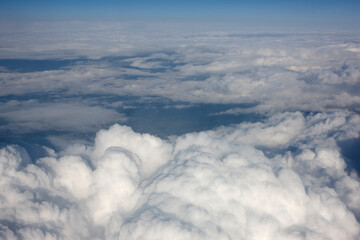 Sky with cumulus clouds
