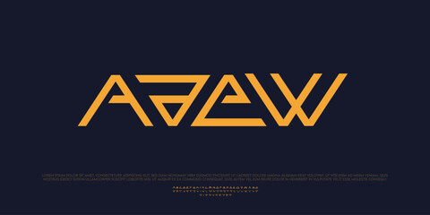 Modern Geometric Display Font with Unique Lettering Design
