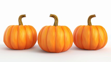 Obraz premium Three Pumpkins