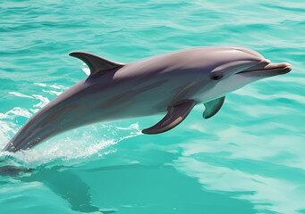 Fototapeta premium Dolphin in Motion