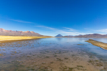 La Reserva Nacional de Salinas y Aguada Blanca. Ubicada en los departamentos peruanos de Arequipa y Moquegua, Peru.