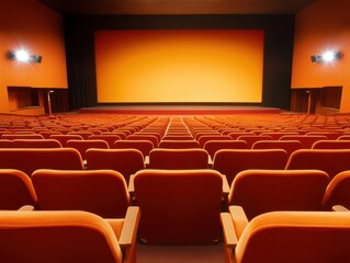 Fototapeta premium Empty theater ready for a magical evening of arts and entertainment